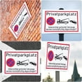 thumbnail image 3 of Set of 5Pcs Metal Parking Signs 20x30cm Stainless Steel Private Parking Signs Plate Weather for Property, 3 of 8