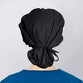 thumbnail image 4 of Uooqdmx Ponytail Scrub Cap Nurse Caps for Women Nurse Head Cap Nurse Hats for Women Scrub Cap Black One Size, 4 of 4
