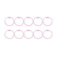 thumbnail image 1 of 10Pcs Creative Keyring Metal Fashion Retro Simple Durable Keychain for Key (Pink), 1 of 2