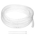 thumbnail image 1 of Manguera de Vinilo Uxcell 0.79" ID x 0.94" OD 30ft Tubo Plástico Flexible Con 2 Sujetadores de Manguera, Manguera Híbrida Ligera para Jardinería de Agua [Transparente], 1 of 7