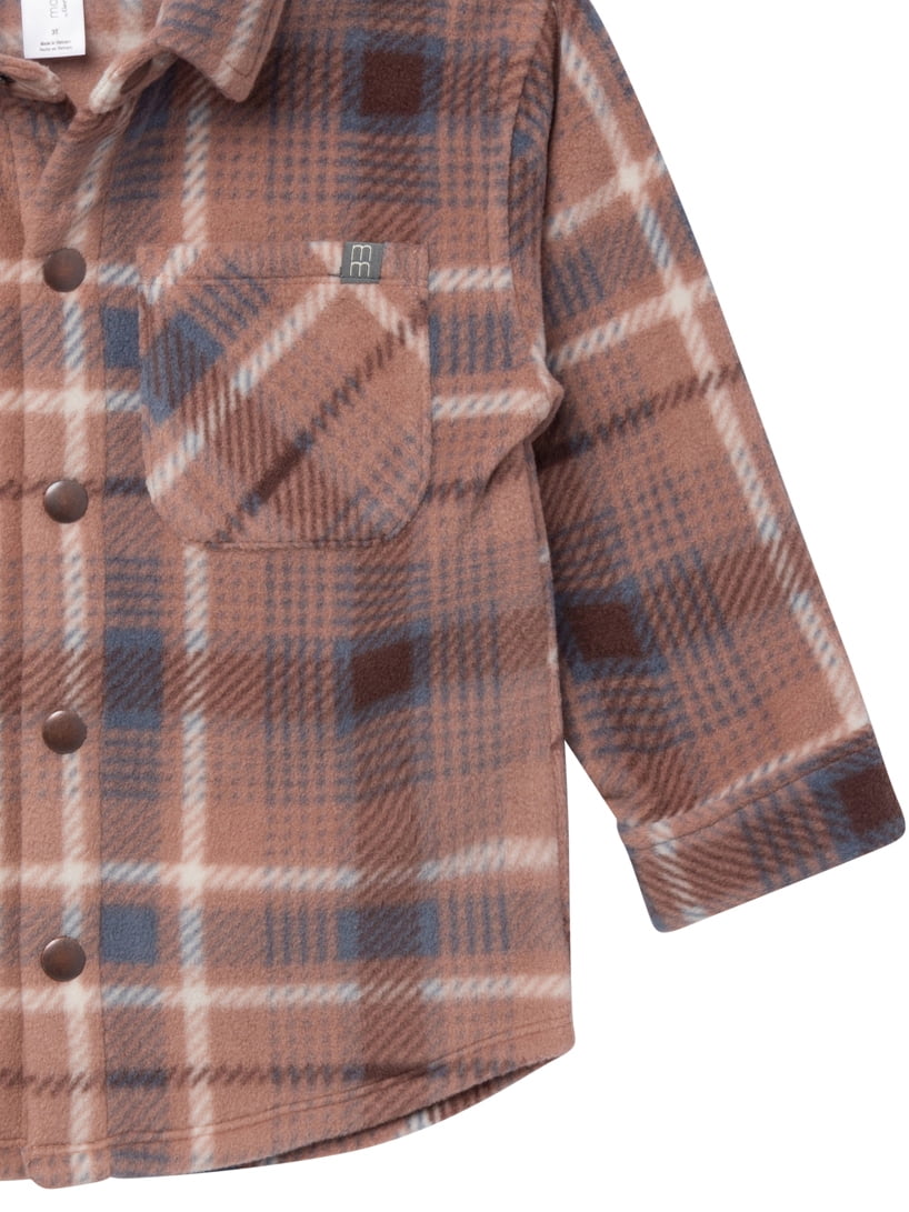Modern Moments by Gerber Toddler Boy Microfleece Shacket, Sizes 12M-5T