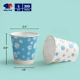 thumbnail image 3 of JOLLY CHEF 5 oz Paper Cups – 300 Count, Small Bathroom Cups, Disposable Mouthwash Cups, Espresso Cups, Mini Cup for Coffee, Tea, Water, Snack, 3 of 7