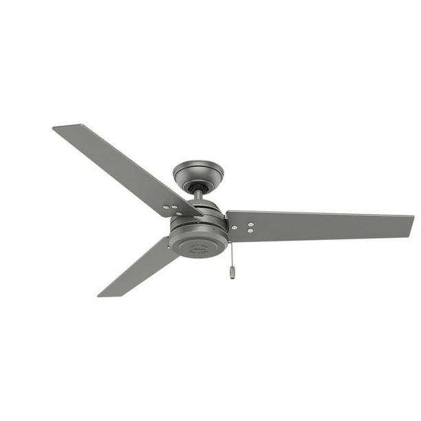 Ventilador De Techo Hunter 59262 Cassius Matte Silver 52" Hunter 59262