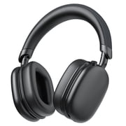 Active Noise Cancelling Headphones -45dB, Bluetooth Headphones 5.4, 60H Playtime Wireless Earbuds, Clear Call, Bass Boosted by 90%, Comfort Fit Over Ear Headphones for Travel Home Office PC Black