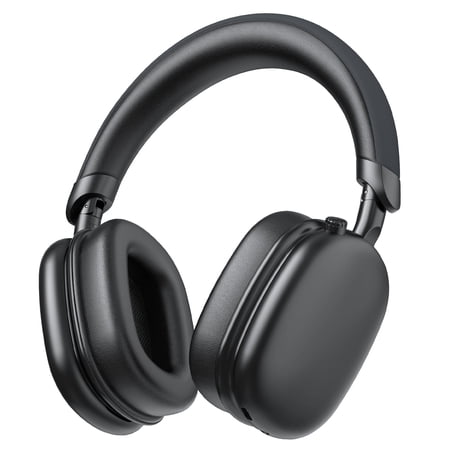 Active Noise Cancelling Headphones -45dB, Bluetooth Headphones 5.4, 60H Playtime Wireless Earbuds, Clear Call, Bass Boosted by 90%, Comfort Fit Over Ear Headphones for Travel Home Office PC Black
