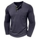 thumbnail image 4 of pstuiky camisetas de manga larga para hombre, Camiseta deportiva y de fitness para hombre, de color liso, cálida y ajustada, con cuello semialto y manga larga. tops de invierno para hombre m, 4 of 6