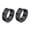 Black-1 pair, variant on Men Norse Viking Runes Hoop Earrings,13mm Stainless Steel Huggie Ear Gifts-Silver -1 pair