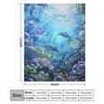 thumbnail image 2 of Marvels of The Sea Print Blanket Warm Throw Blanket Soft Flannel Lightweight Throw Blankets Couch Bed Travel Bedding Room Decor for Kids Teens Adults, 2 of 8
