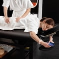 thumbnail image 3 of Holaki 75" Electric Massage Table with Adjustable Backrest and Storage Shelf, Height Adjustable Heavy Duty PU Leather Spa Treatment Bed, Black, 3 of 11