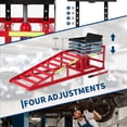 thumbnail image 2 of GARVEE 2-Pack 5T Auto Car Truck Service Ramps Lifts,Low Profile Hydraulic Car Ramps for Oil Changes,Adjustable Lift Height,Red&Black, 2 of 7
