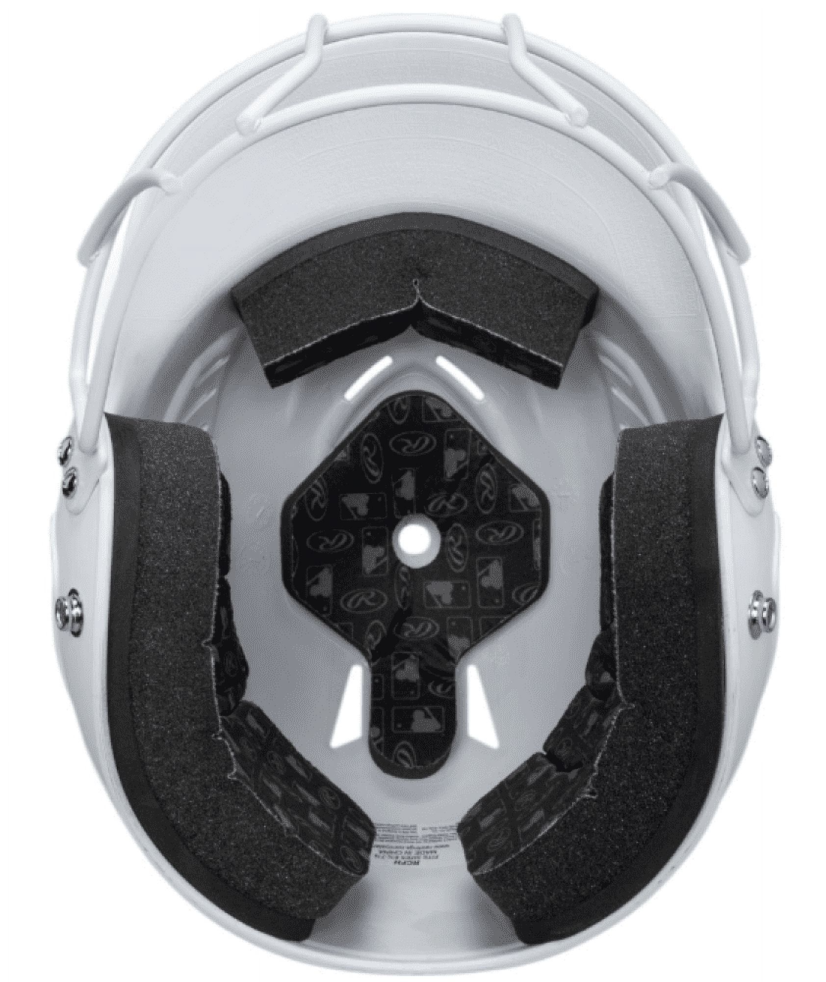 Rawlings Coolflo Fastpitch Softball Helmet with Face Guard, Matte White