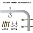 thumbnail image 5 of Projector Screen Wall Mount, Innovative L-Brackets For Optimal Placement, Keystone Effect Solution, Quality Steel Ensures Durability, Support For Various Screen Sizes And Types, 5 of 5