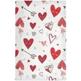 thumbnail image 3 of SKYSONIC Valentine's Day Love Heart Kitchen Towel Set of 4, Super Soft Absorbent Hand Towel Tea Towel Home Restaurant Tableware Cleaning Rag for Kitchen, Hotel, Beach, Bathroom, Gym, etc., 3 of 7
