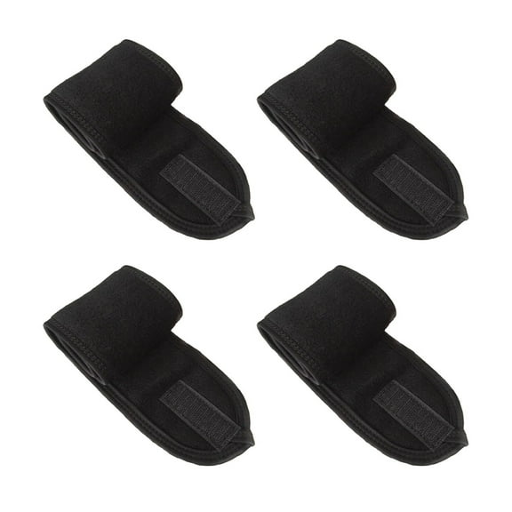 OFFIGAM Hair Wash Headband Sweat Absorption Facial Headbands Black 4Pcs