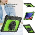 thumbnail image 3 of For Samsung Galaxy Tab S10 FE/S9 FE/S9 Case 11 inch, 360 Rotating Shockproof Cover with Stand, Screen Protector, Shoulder Strap (SM-X520/X510/X710), Lime PC, 3 of 7