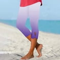 thumbnail image 2 of Wdgfv Lace Leggings for Women 2026 Trendy Plus Size High Waist Capri Cropped Leggings Stretch Tights Holiday Beach Yoga Pants, 2 of 5