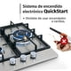 thumbnail image 5 of Parrilla Supra de 3 quemadores para empotrar de 45 cm con cubierta de acero inoxidable, 5 of 6