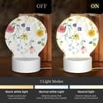 thumbnail image 3 of Salouo Wildflowers for Round Acrylic Night Light - Acrylic Sheets with LED Light Lamp Base - Decorative Night Lamp for Restaurant Bar Cafe Shop Room Decoration, 3 of 9