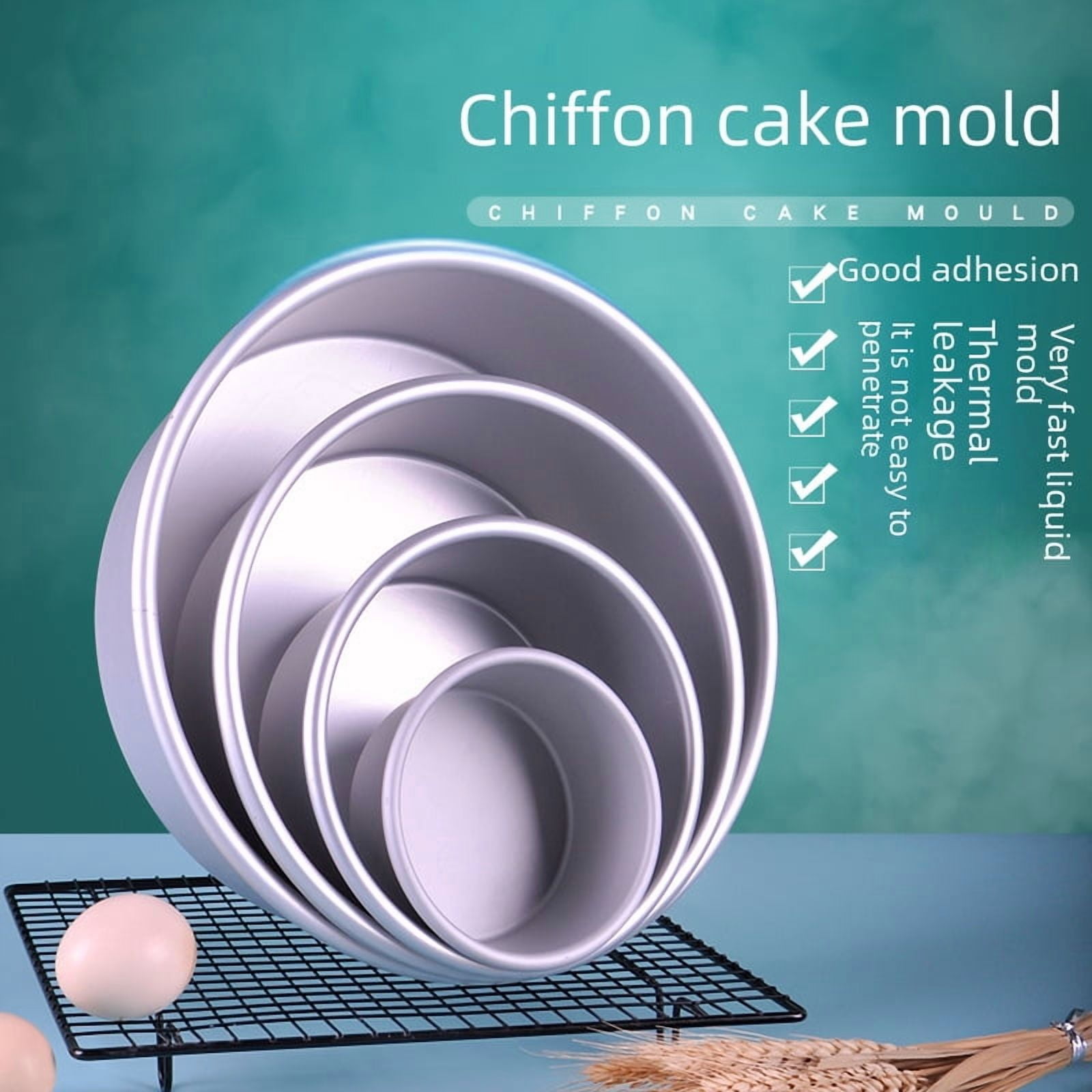 Wholesale Aluminum Round Cake Pans with Fixed Bottom - 4-10 Inch Sizes for Baking, Durable & Portable, Ideal for Bakeries and Frequent Bakers (8 Inch Included)