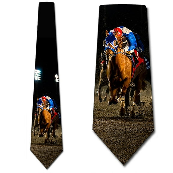 Horse Racing Ties Animal Mens Jockey Necktie by Three Rooker