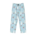 thumbnail image 2 of Vsdgher Easter Rabbit Print Mens Pajama Pants Sleep & Lounge Pants, PJ Bottoms With elastic waistb and Pockets, 2 of 5