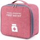 thumbnail image 1 of Bolsa de primeros auxilios vacía al rojo vivo de 1 pieza, bolsa de almacenamiento de primeros auxilios vacía con compartimentos en capas y bolsillos de malla elástica, adecuada para viajes en casa, oficina, camping, senderismo BOTIM JM, 1 of 5