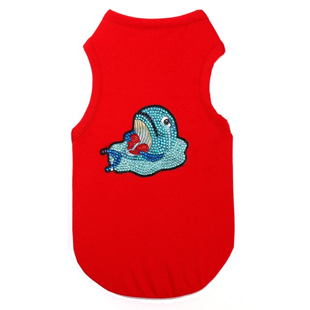 Camiseta Para Perros, Sensación Cómoda En Todas Las Estaciones Camiseta Para Mascotas Ropa Para Mascotas Ropa Para Perros Cosida Cuidadosamente Para Chihuahua Terrier Golden ANGGREK Rojo S