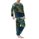 thumbnail image 2 of Balery Surfing Turtle Pijama para Hombre de Dos Piezas con Manga Larga, Conjunto de Dormir y Descanso Suave con Bolsillos-Large, 2 of 7