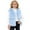 Light Blue, variant on Cozy Padded Winter Girls Vest, Lined Thermal Sleeveless Jacket with Soft Pile & Sherpa , Quilted Button-Down Waistcoat for Cold Weather Play and Daily Fashion Wear