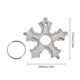 thumbnail image 3 of Eigraketly Llave de copo de nieve de acero inoxidable 17 en 1, herramienta portátil para doméstico en interiores, reparación de actividades, llave Ciclismo Plata Eigraketly OD002494-02B, 3 of 6