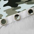 thumbnail image 4 of jejeloiu Western Farmhouse Camo Black Out Curtains,Green Black Camouflage Curtains Pack of 2 (42x63 Each) For Teens, 4 of 6
