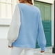 thumbnail image 4 of Suéteres Para Mujer Otoño Invierno Suéter de Punto Manga Larga Cuello Redondo Sólido Amor Estampado Manga Larga Suéter Informal Top Odeerbi  ODB175516, 4 of 8