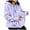 Light Purple, variant on Women Fuzzy Fleece Hoodie Carrier Pouch Hooded Warm Winter Jacket | Thick fuzzy fleece carrier hoodie with roomy front pouch for baby or small pet