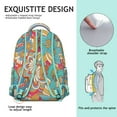 thumbnail image 5 of "Vintage Inspired Boho Backpack – Water-Resistant Tribal Print, 17 Inch Laptop Compartment, Durable Oxford Fabric for Students & Travelers", 5 of 6