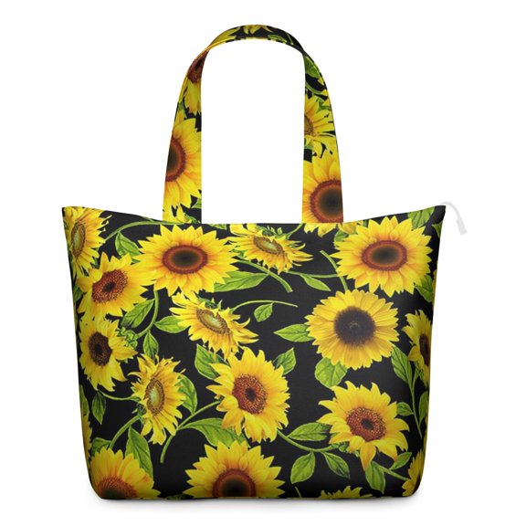 Sunflower Women's Large Weekend Travel Bag Moving Canvas Handbag Thick Double Layer Beach Weekend Travel Unisex Hospital Maternity Delivery with Toiletry Waterproof