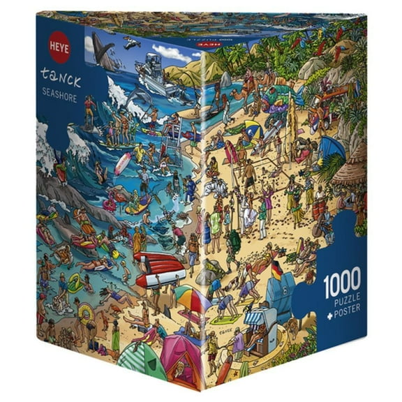 Heye Jigsaw Puzzle - Triangular 1000 Piece - Seashore, Tanck