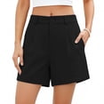thumbnail image 2 of CHEEREAM Womens Hiking Golf Shorts Stretch Casual Work Bottoms with Pockets Walking Travel Summer Chino Shorts Dressy, 2 of 6