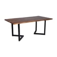 thumbnail image 2 of Hawthorne Collections Manzanita Solid Sheesham Wood Dining Table - Brown, 2 of 6