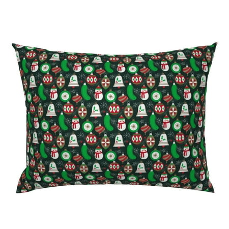 German Pickle Tradition German Germany Pickle Ornament German Tradition Pillow Sham by Roostery ()