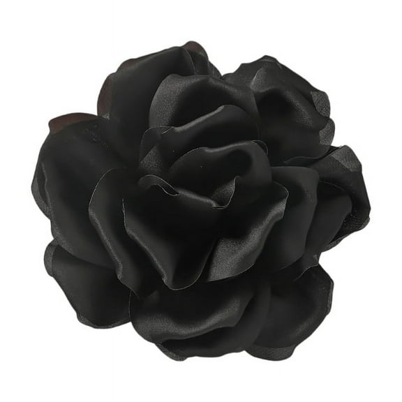 Elegant Lapel Pin 15cm Fabric Rose Flower Brooch for Women Dinner Party Jewelry