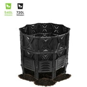 EJWOX Large Compost Bin Outdoor- 143/190 Gallon (540 /720  L) Garden Composter-BPA Free