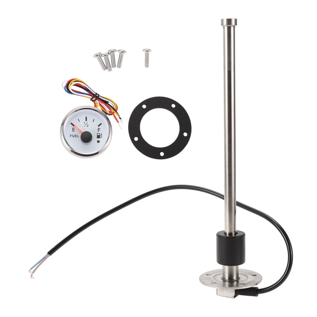 Kit de Unidad de Envío de Combustible y Medidor Unique Bargains Longitud 280mm Unidad de Envío de Combustible para Barcos Unidad de Envío de Combustible Marino Tono Plateado 1 Juego 240-33 Ohm