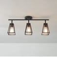 thumbnail image 5 of Globe Electric 25" 3-Light Matte Black Indoor Track Bar Wall Sconce, No Battery Required, 5 of 8