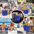 thumbnail image 4 of Insulated Grocery Bags with Zippered top Frozen  Shopping Groceries Travel Insulated Tote Cooler Thermal Bags, 4 of 6