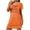 Orange, variant on Censtreet Christmas Womens Nightgown Short Sleeve Night Dress Printed Sleepwear Soft Sleep Shirt