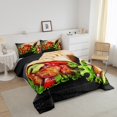 thumbnail image 2 of Erosebridal Burrito Tortilla Comforter Set Full Adults,Realistic Food Bedding Set Funny Decor for Home,Novelty Taco Burritos Bedding Comforter Sets Birthday Gifts Quilt Bed Set 3Pcs, 2 of 5