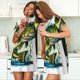 thumbnail image 4 of Fotbe Big bass fish Bata de Dormir para Mujer con Estampado, Camisón de Algodón de Manga Corta, Ropa de Dormir Casual, 4 of 6