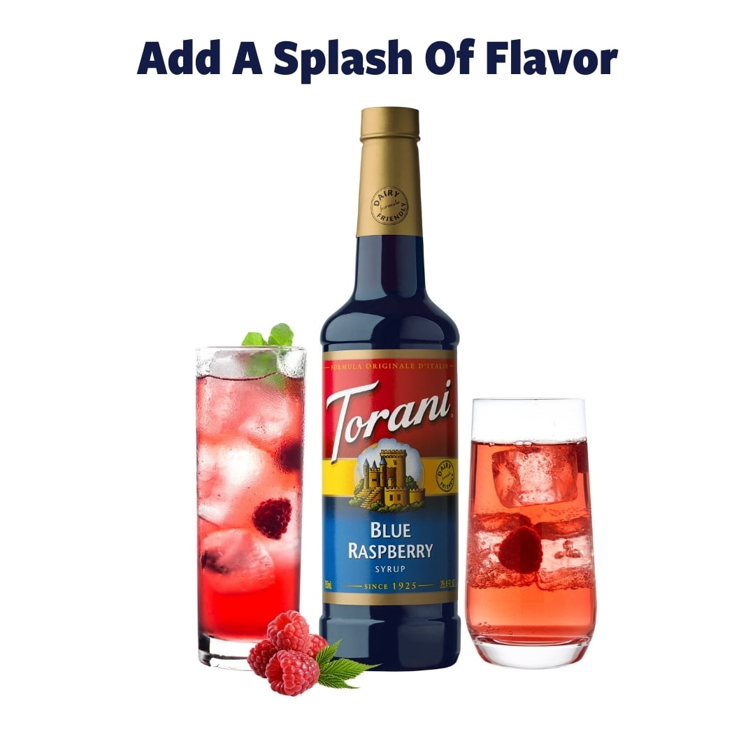 Buy Torani Blue Raspberry Flavoring Syrup, Drink Mix, Handcrafted Soda