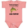 thumbnail image 3 of Inktastic Pack My Diapers I'm Going Fishing with Pawpaw Boys or Girls Baby Bodysuit, 3 of 5