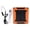 Orange, variant on YAHHU Personal Waist Fan USB Rechargeable Wearable Belt Fan 100 Speeds Flashlight Orange